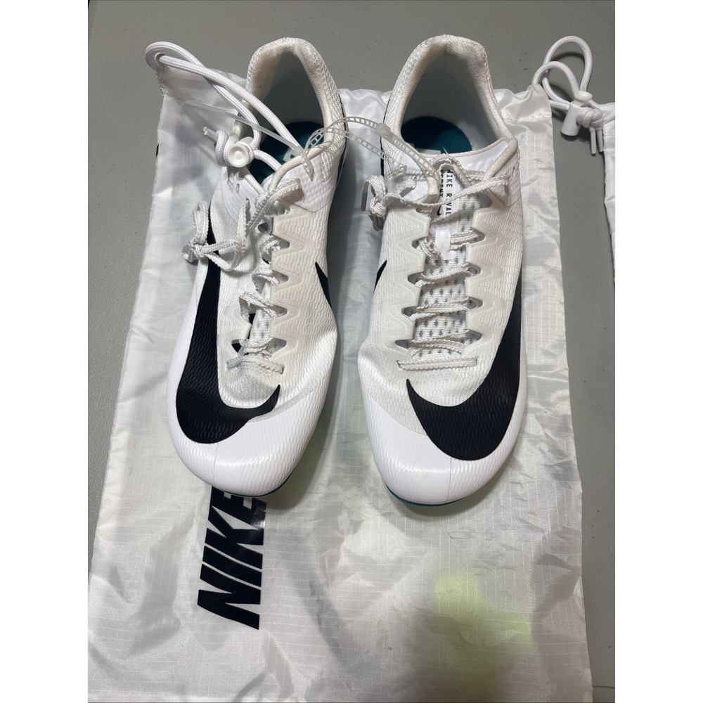 Nike Zoom Rival Sprint Track & Field Spikes Shoes White FZ9663-102 Men's Sz 10